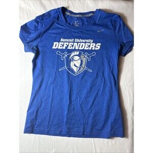 Summit University Defenders T-Shirt Women's Medium Dri Fit Nike Top Team Attire